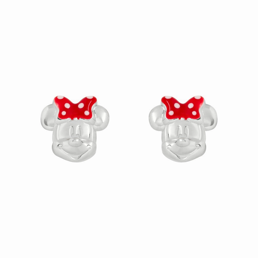 Disney Sterling Silver Minnie Mouse Stud Earrings E84030L