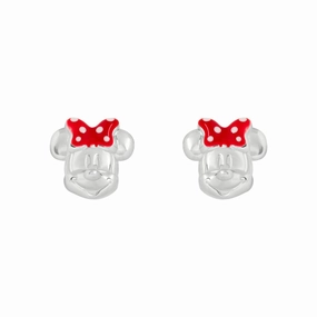 Disney Sterling Silver Minnie Mouse Stud Earrings E84030L