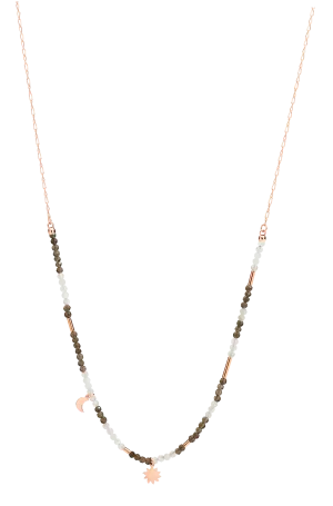 DoDo 9k necklace Moon & Sun