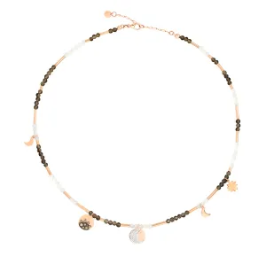 DoDo 9K  necklace Moon & Sun
