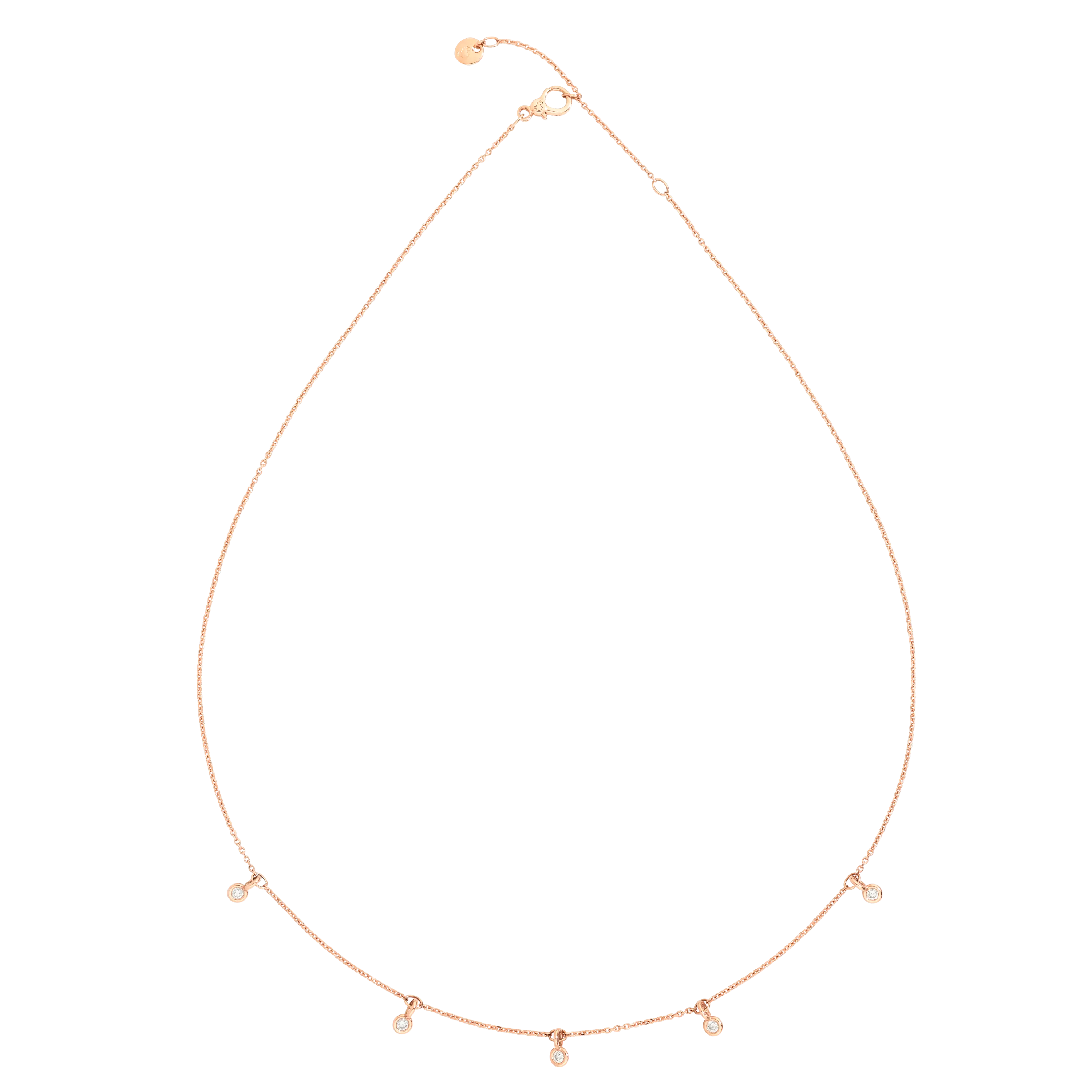 DoDo Essentials necklace with 5 diamonds