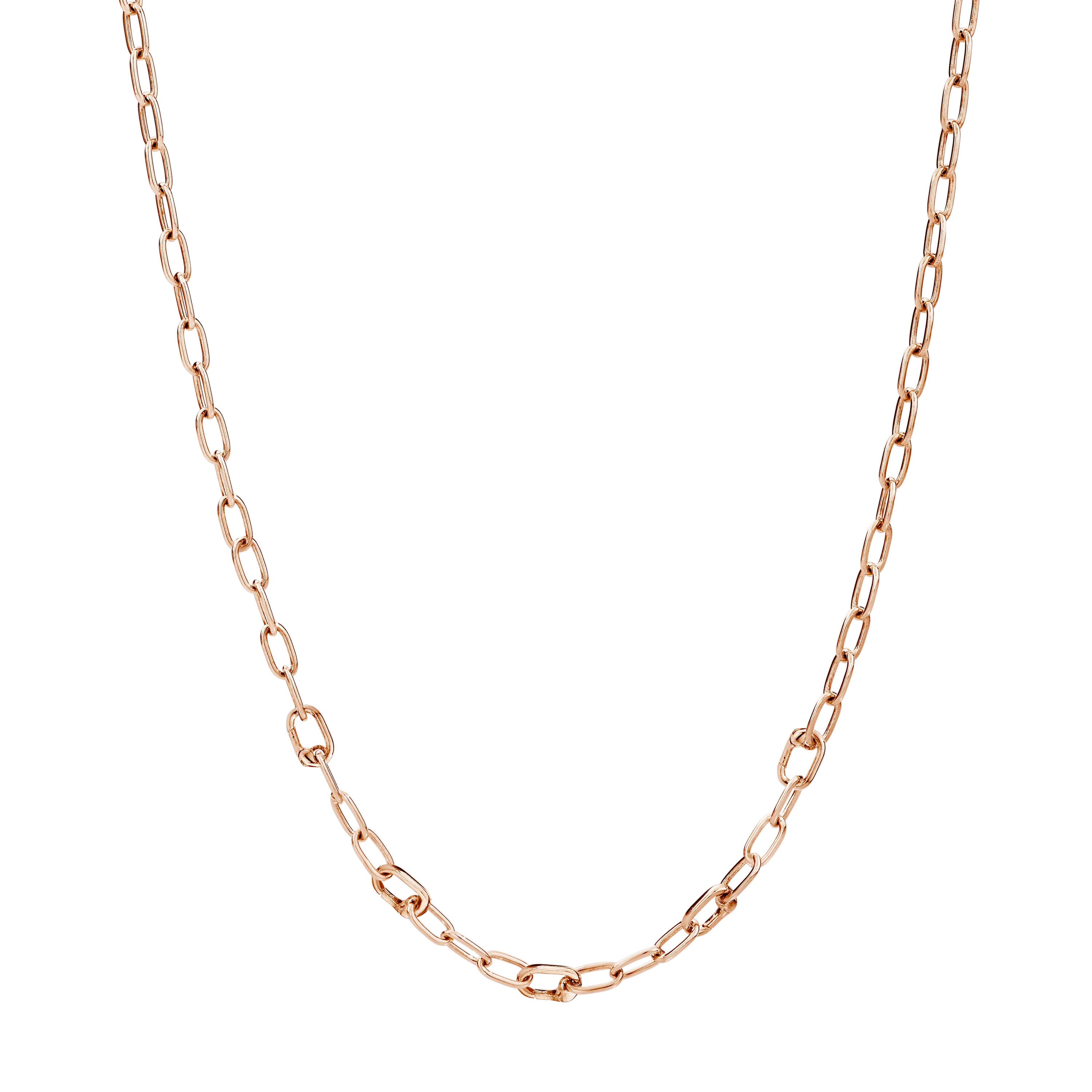 DoDo rose plated silver necklace with 6 open links