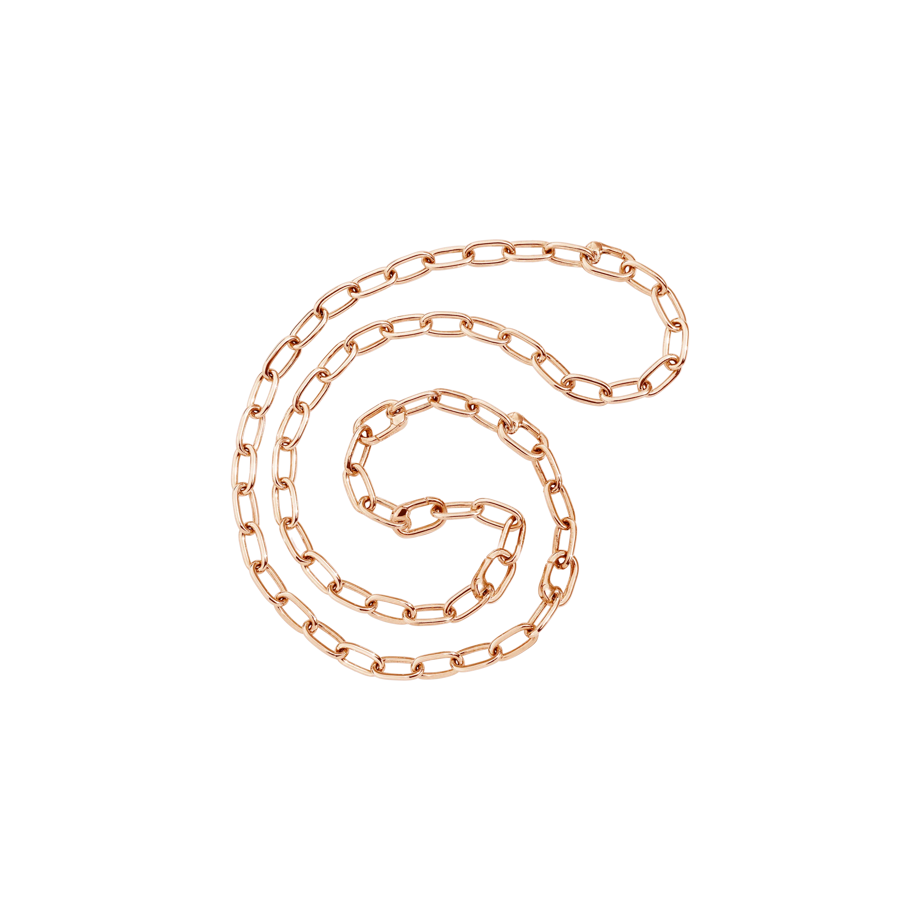 DoDo rose plated silver necklace with 6 open links