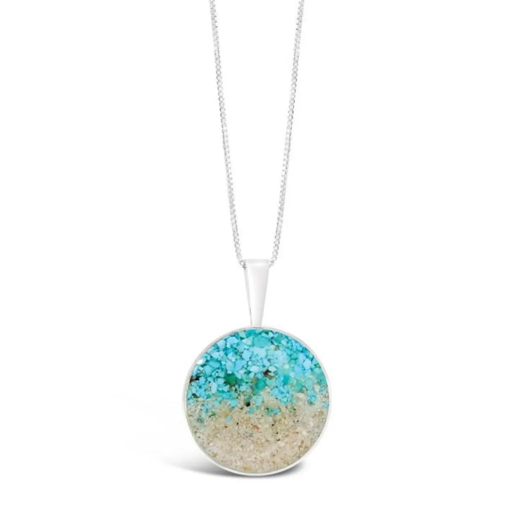Dune Sterling Silver Marina Turquoise Gradient Necklace - 18"