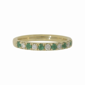 Emerald & Diamond Comfort Fit Band