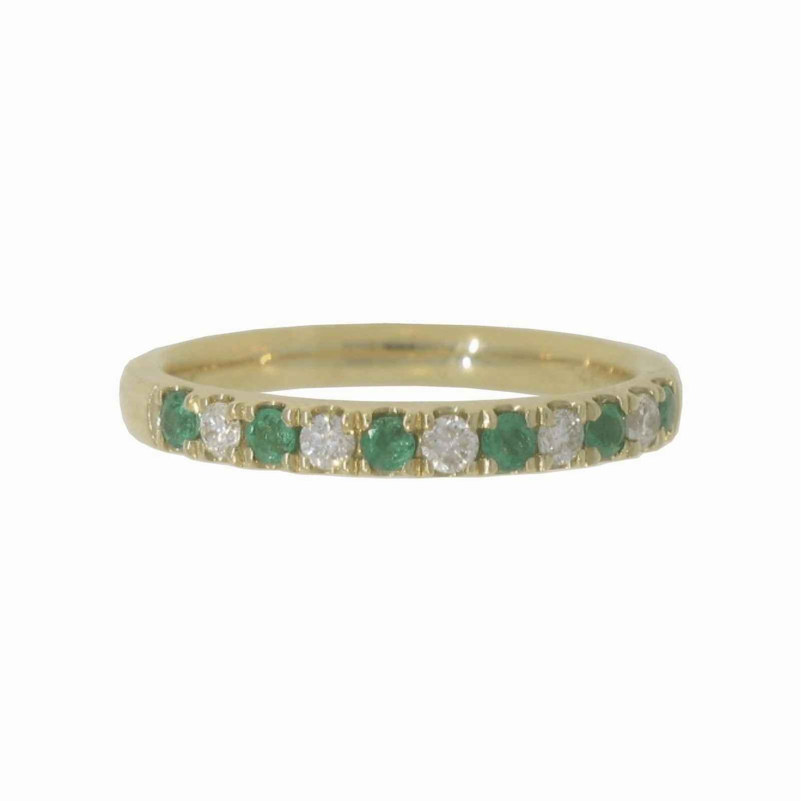 Emerald & Diamond Comfort Fit Band