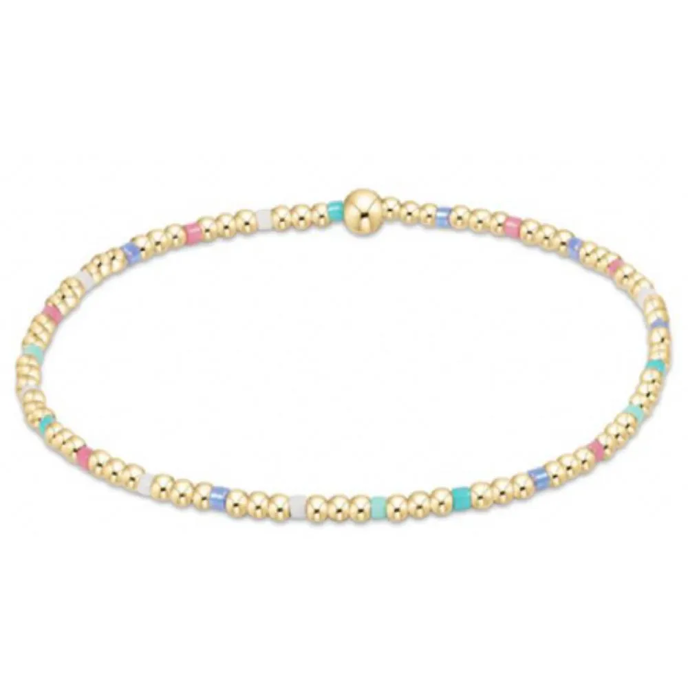 enewton 5.5" egirl Hope Sincerity Pattern 2mm Bead Bracelet - Hot Mess