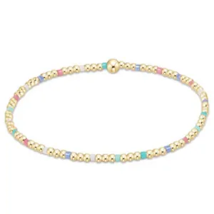 enewton 5.5" egirl Hope Sincerity Pattern 2mm Bead Bracelet - Hot Mess