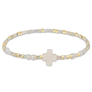 enewton 5.5" egirl Hope Unwritten Signature Cross Bracelet - Call Me On My Shellphone
