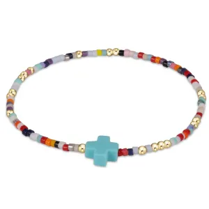 enewton 5.5" egirl Hope Unwritten Signature Cross Bracelet - Hot Mess