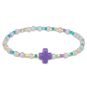 enewton 5.5" egirl Hope Unwritten Signature Cross Bracelet - How Do You Lilac Me Now?