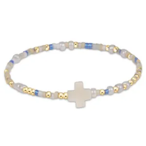 enewton 5.5" egirl Hope Unwritten Signature Cross Bracelet - Skinny Dippin'