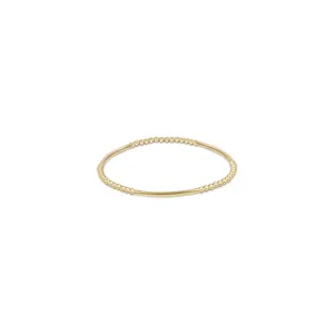 enewton 6.25" Bliss Bar Gold Pattern Bead Bracelet - Gold