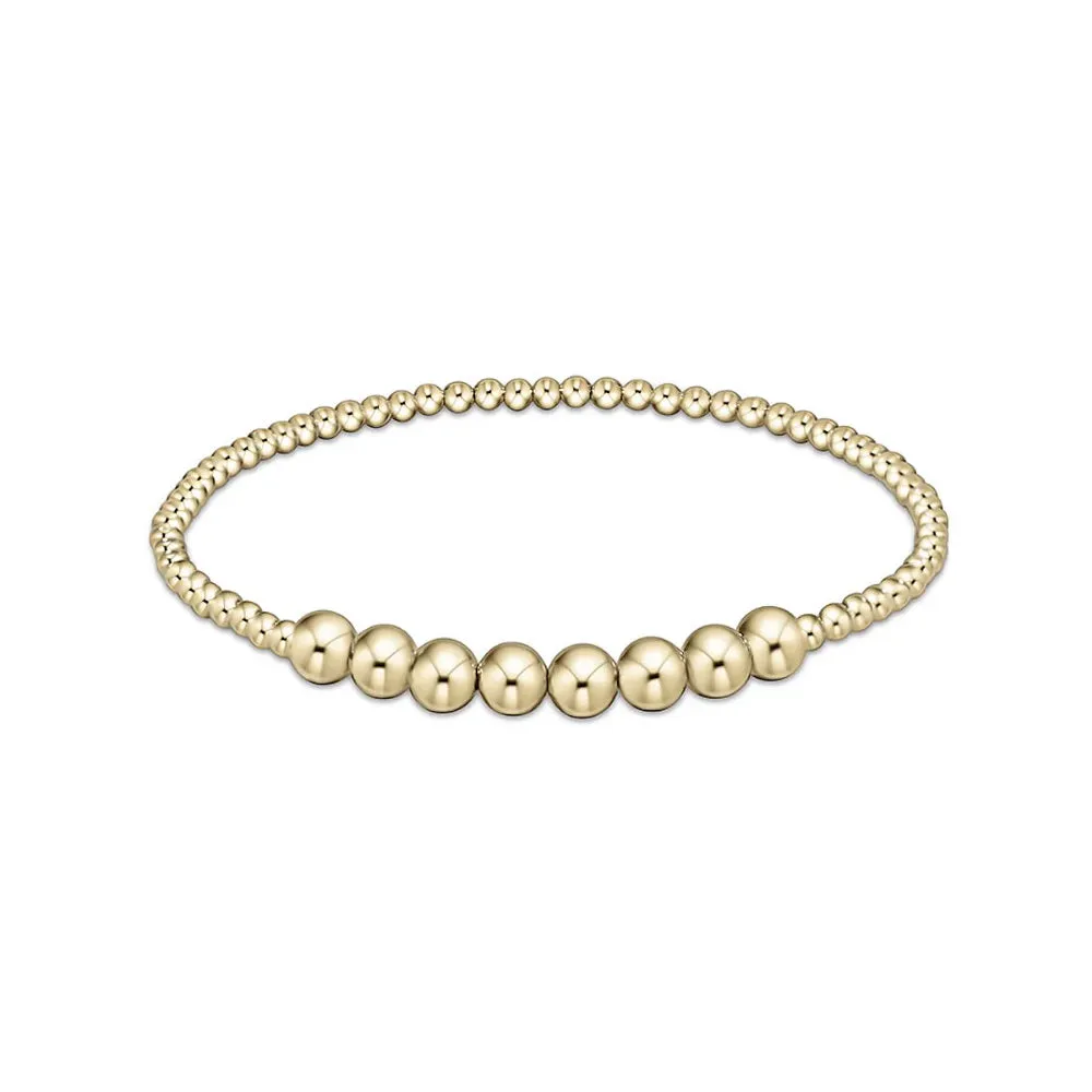 enewton 6.25" Classic Beaded Bliss Bracelet - Gold 2.5mm *Retired*