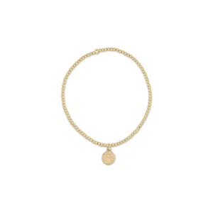 enewton 6.25" Classic Gold 2mm Bead Bracelet-Blessing Small Gold Disc