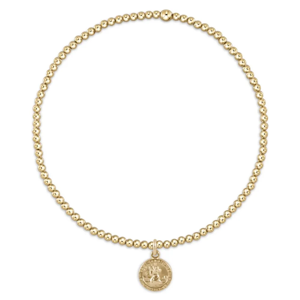 enewton 6.25" Classic Gold 2mm Bead Bracelet - Protection Small