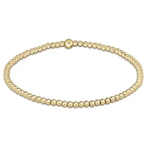 enewton 6.25" Classic Gold Bead Bracelet - 2.5mm