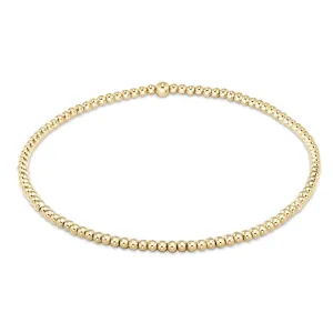 enewton 6.25" Classic Gold Bead Bracelet - 2mm