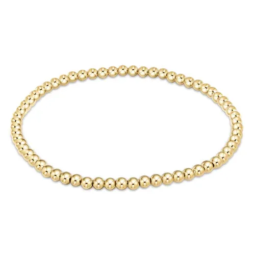 enewton 6.25" Classic Gold Bead Bracelet - 3mm