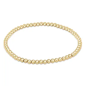 enewton 6.25" Classic Gold Bead Bracelet - 3mm
