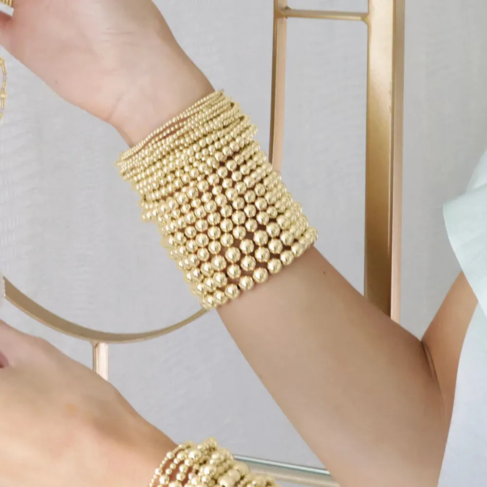 enewton 6.25" Classic Gold Bead Bracelet - 5mm