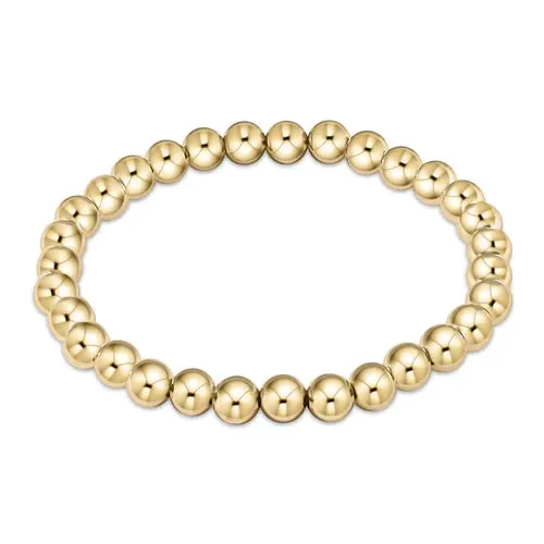enewton 6.25" Classic Gold Bead Bracelet - 6mm