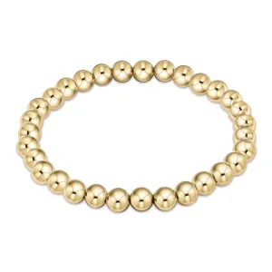 enewton 6.25" Classic Gold Bead Bracelet - 6mm