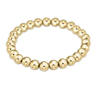 enewton 6.25" Classic Gold Bead Bracelet - 7mm
