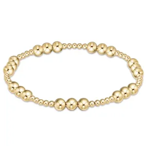 enewton 6.25" Classic Joy Pattern Bead Bracelet - Gold 5mm *Retired*