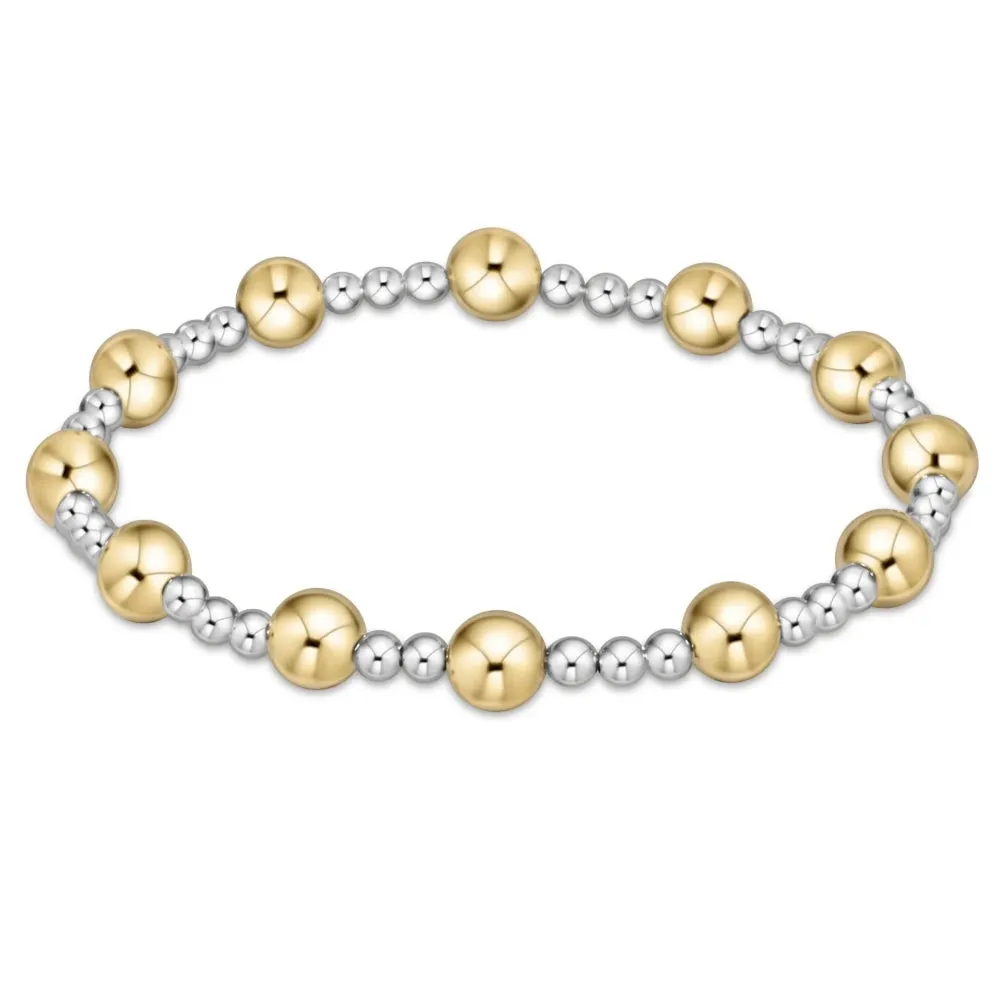 enewton 6.25" Classic Sincerity Bead Bracelet - Mixed Metal
