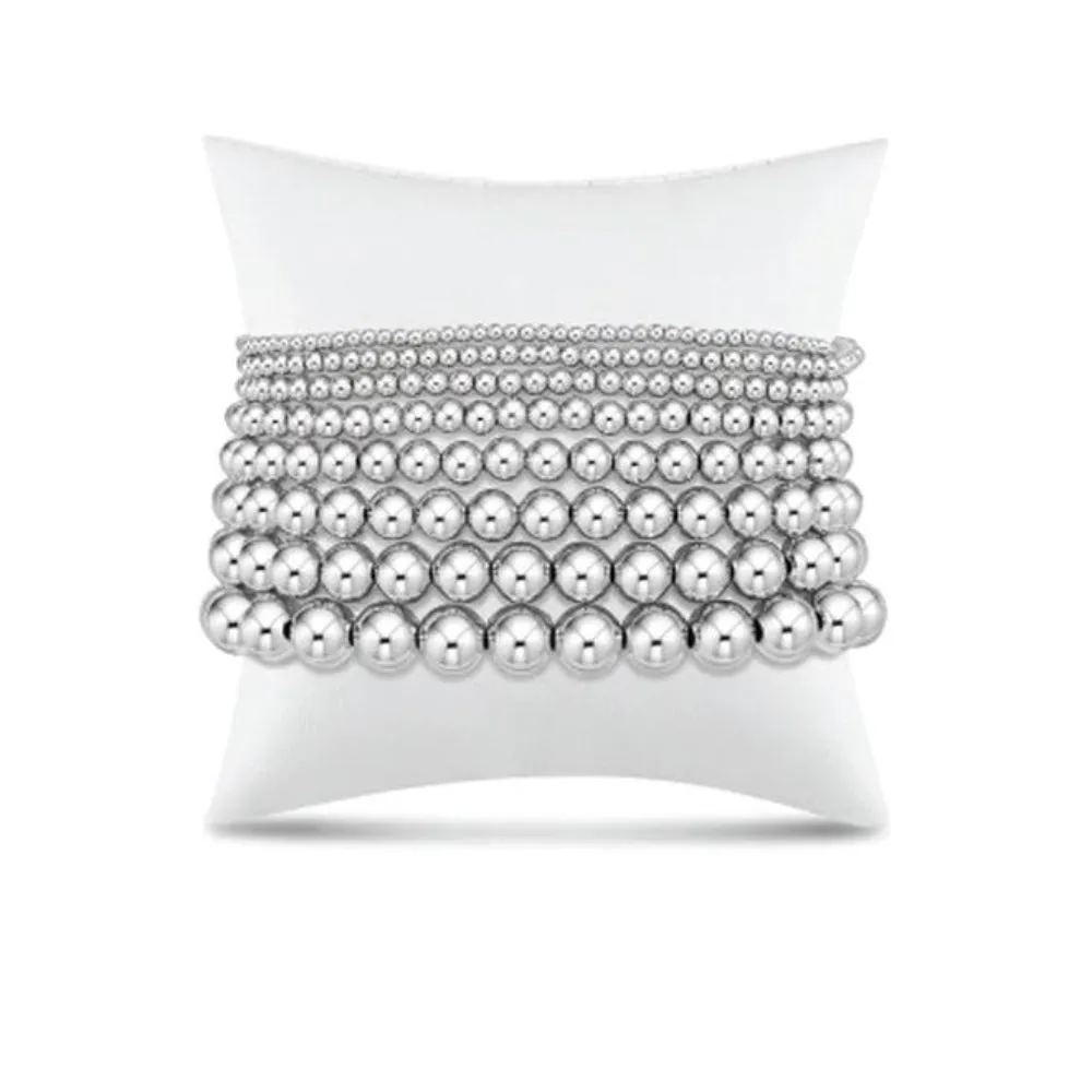 enewton 6.25" Classic Sterling Bead Bracelet 6mm