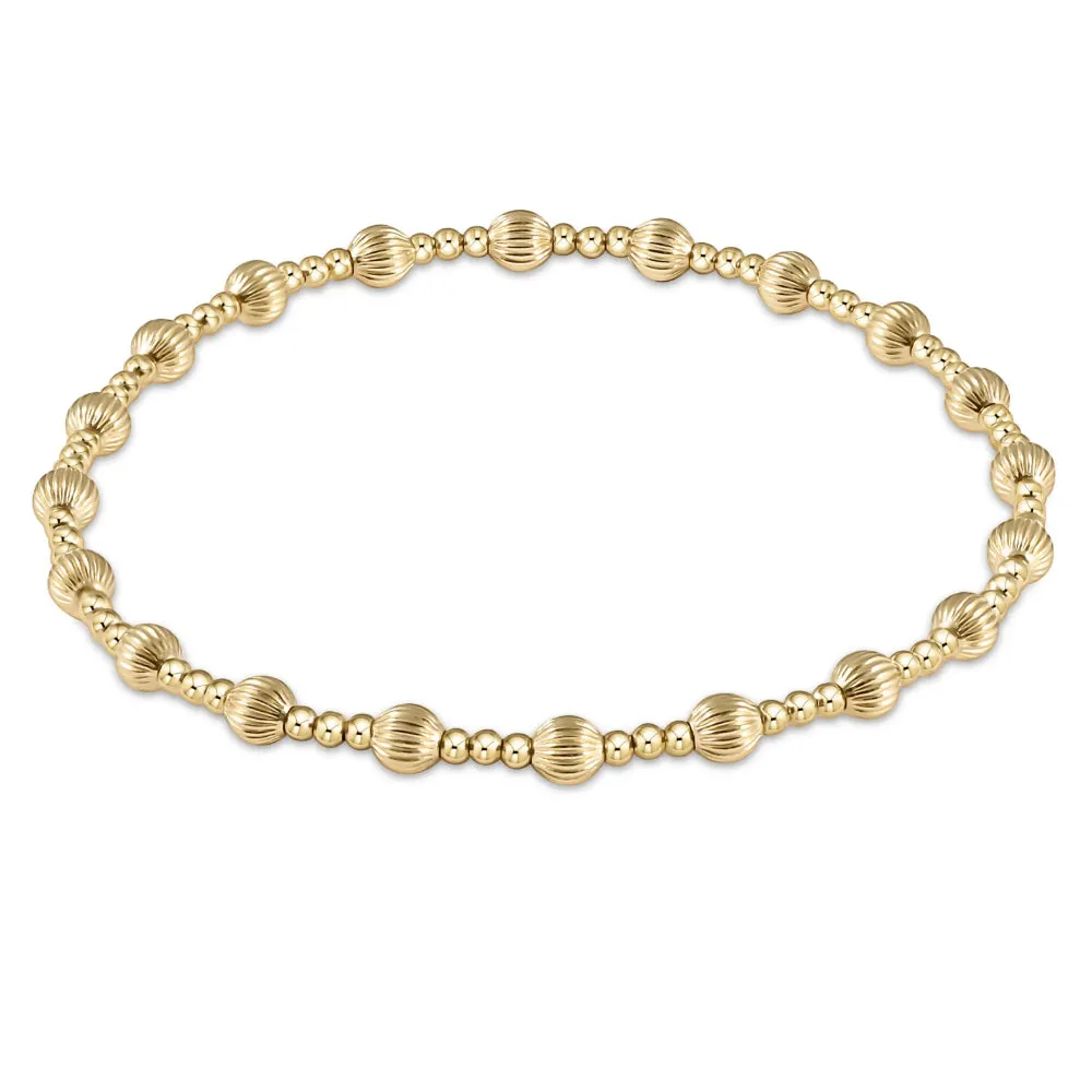 enewton 6.25" Dignity Sincerity Bead Bracelet - Gold 4mm