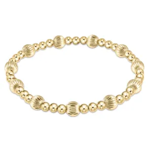 enewton 6.25" Dignity Sincerity Bead Bracelet - Gold 6mm