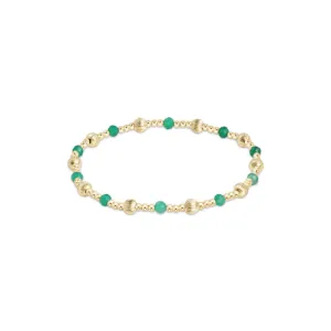 enewton 6.25" Dignity Sincerity Gemstone 4mm Bead Bracelet - Green Onyx
