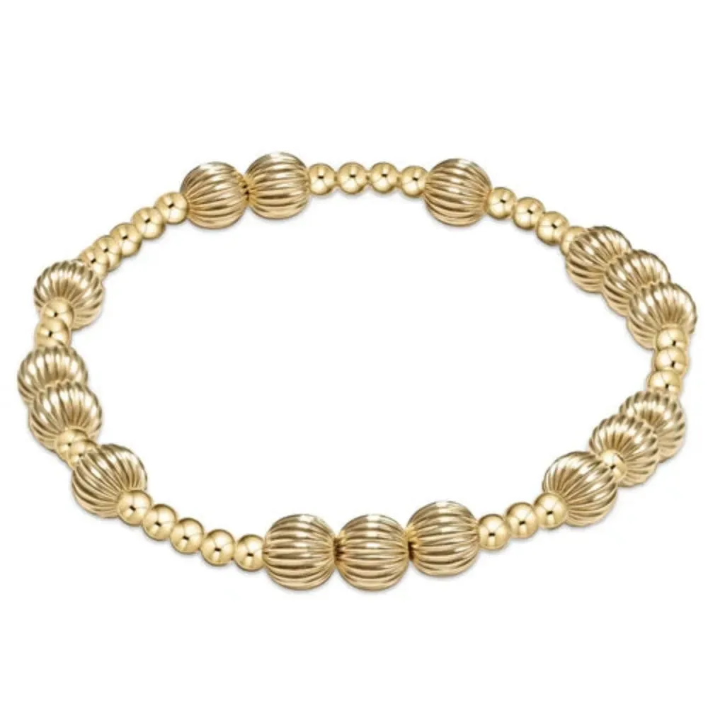 enewton 6.25" Hope Unwritten Dignity Bead Bracelet-Gold 6mm
