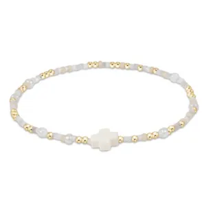 enewton 6.25" Hope Unwritten Signature Cross Bracelet - Call Me On My Shellphone