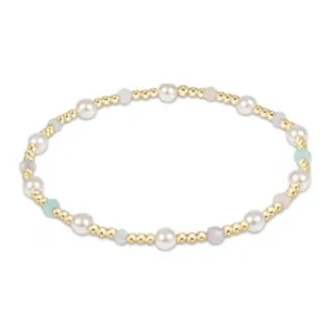 enewton 6.25" Pearl Sincerity Pattern 4mm Bead Bracelet - Hot Mess SS25
