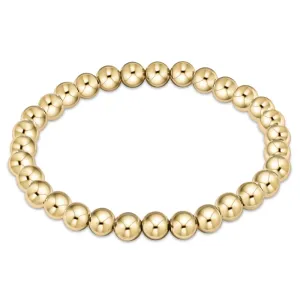 enewton 7.25" extends Classic Gold Bead Bracelet - 6mm