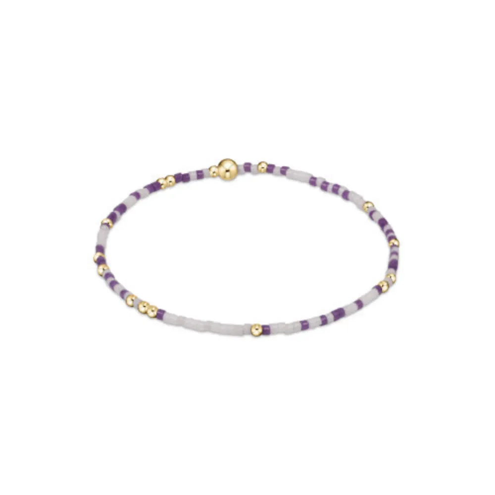 enewton 7.25" extends  Gameday Hope Unwritten Bracelet - Purple White