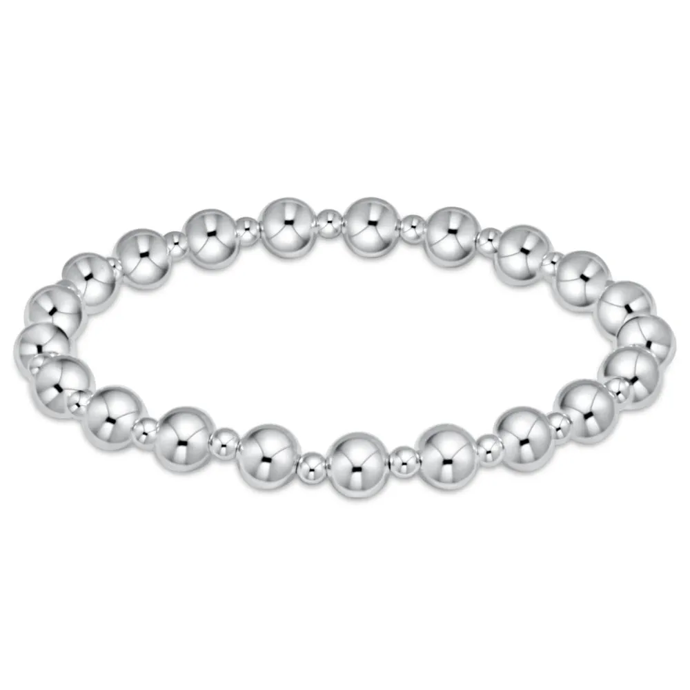 enewton Classic Grateful Pattern Bead Bracelet - Sterling 6mm