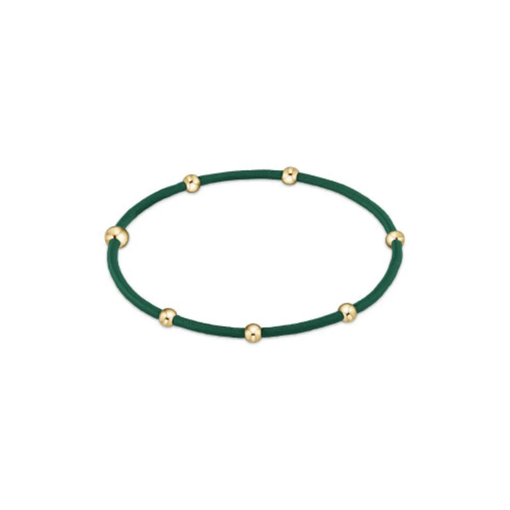 enewton "E"ssentials Hair Bracelet - Dark Green
