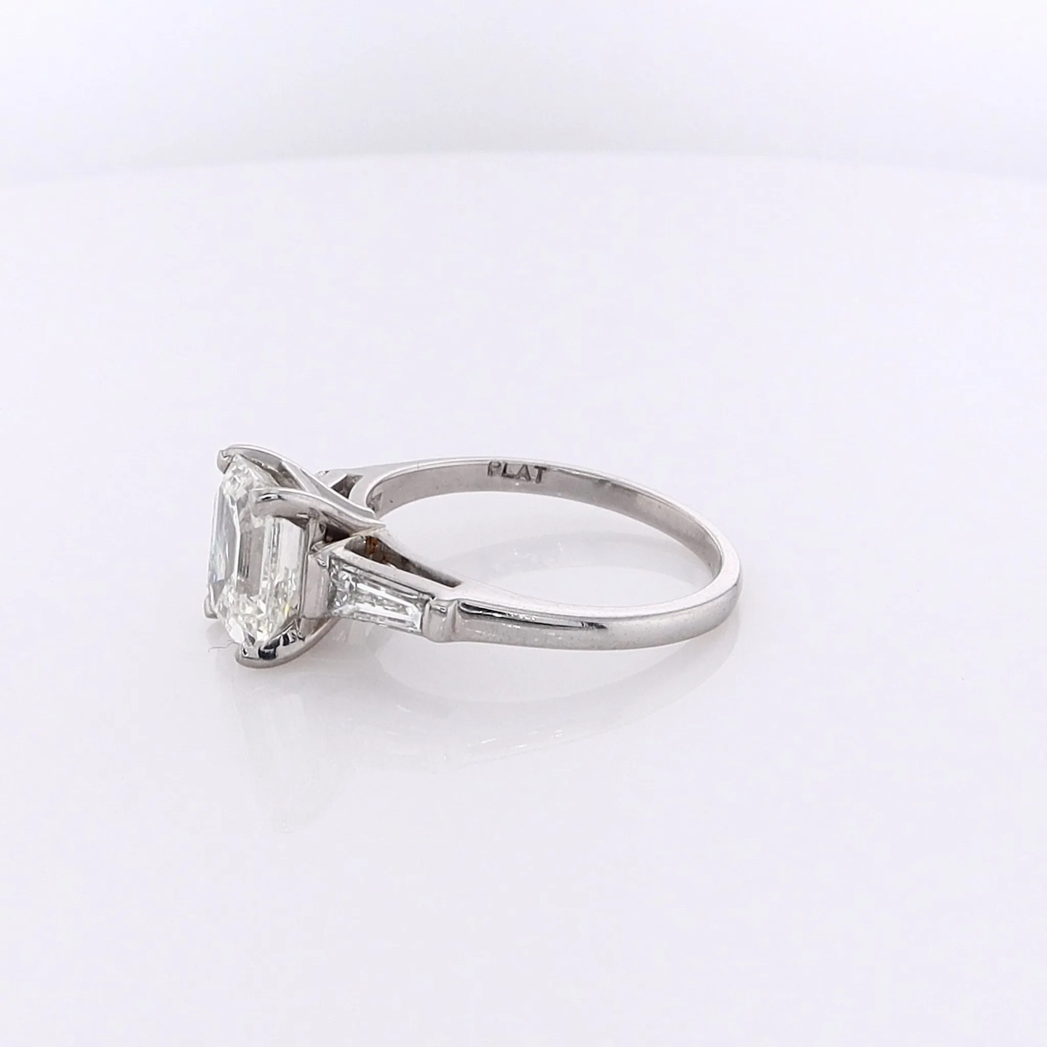 Estate Platinum Diamond Engagement Ring With GIA Certified Diamond #5231235374