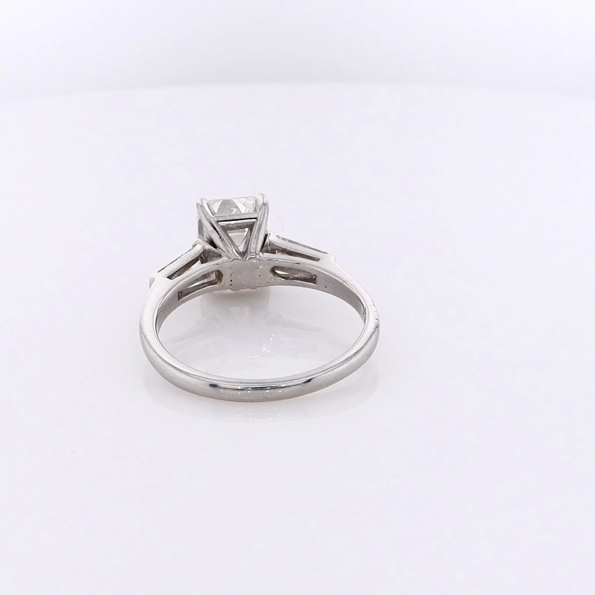 Estate Platinum Diamond Engagement Ring With GIA Certified Diamond #5231235374