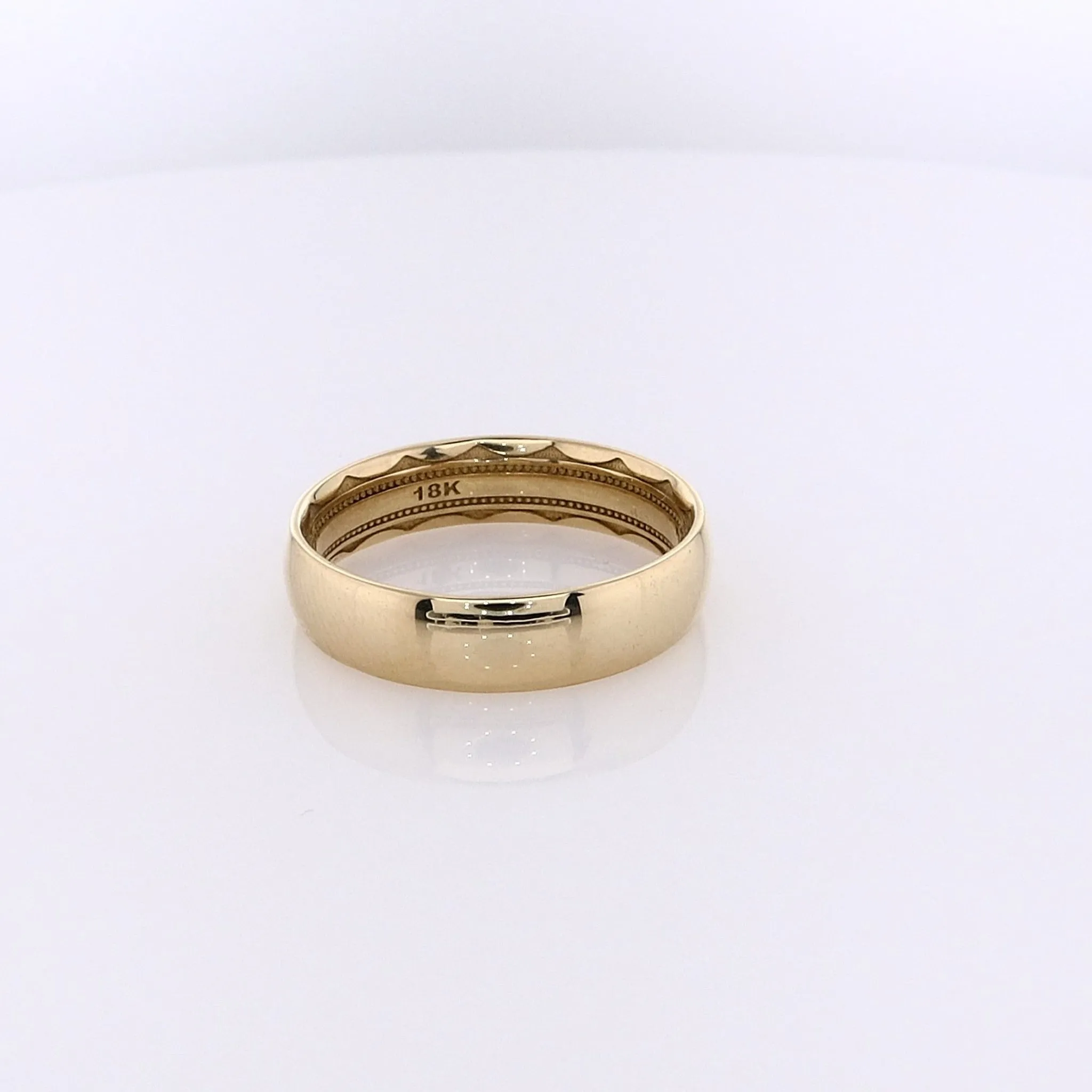 Estate Tacori 18 Karat Yellow Gold Classic Polished Wedding Band