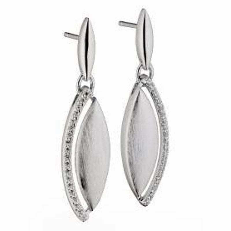 Fiorelli Silver Drop Earrings E5185C