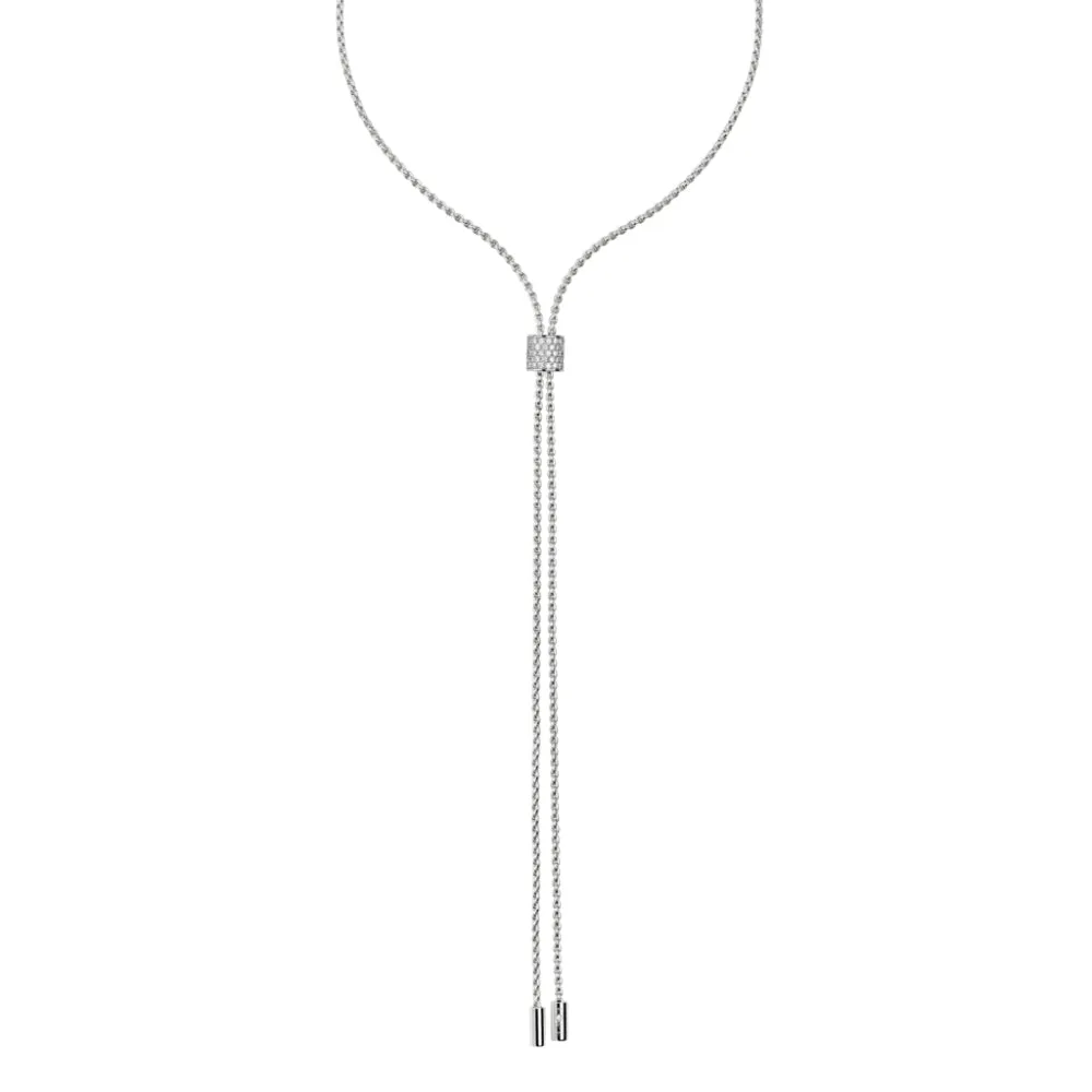 Fope 18k Aria Slider Necklace with Diamond Pav