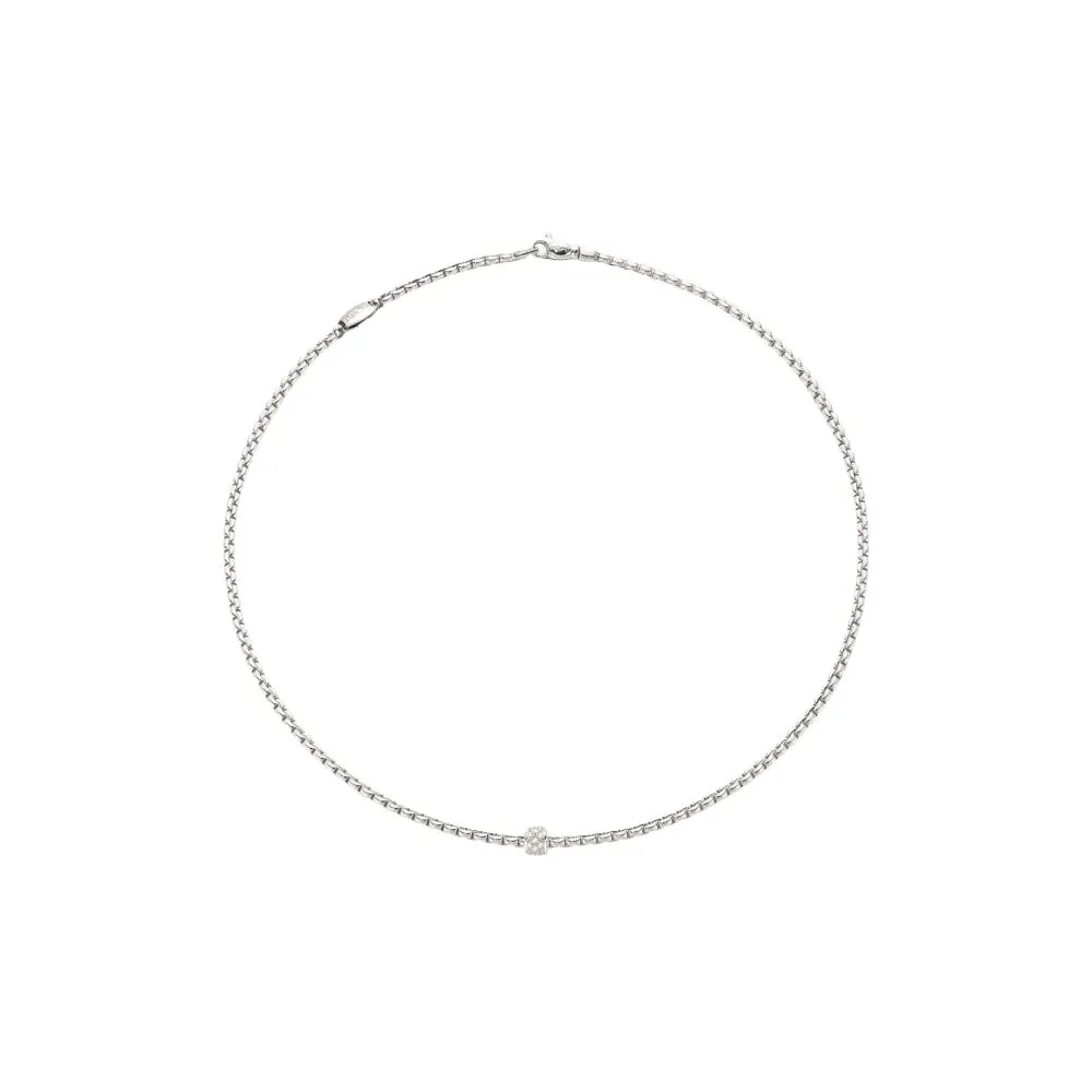 Fope 18k Gold Eka Necklace with Pav Diamonds