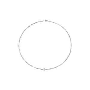 Fope 18k Gold Eka Necklace with Pav Diamonds