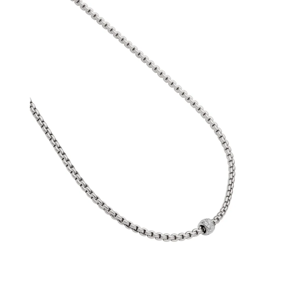Fope 18k Gold Eka Necklace with Pav Diamonds