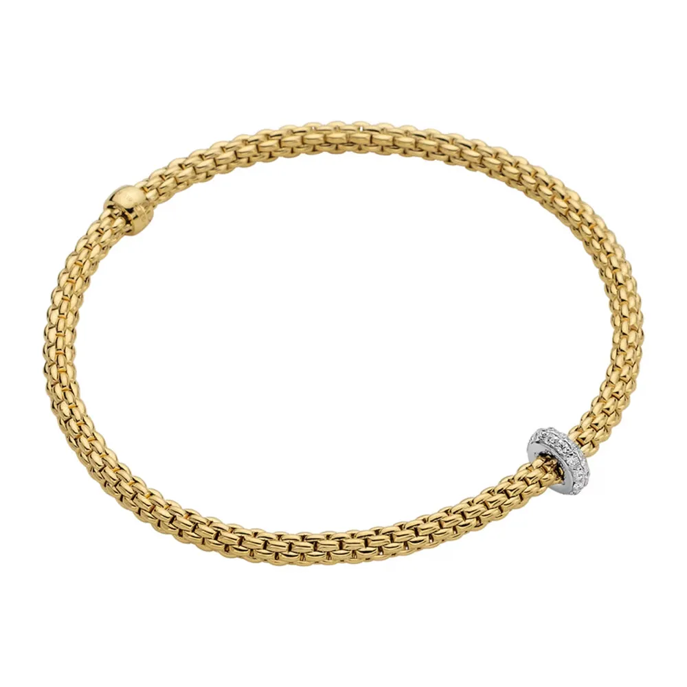 Fope Prima Collection 18k Flex'it Bracelet with Diamonds